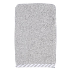 Toalla Bebé Gerber Capucha Y Mitón 100% Algodón Gris/blanco Color Gris