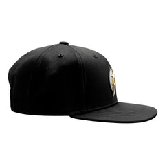 Gorra Flash Dc Rayo Dorado Metálico Snapback Algodón Negro Un