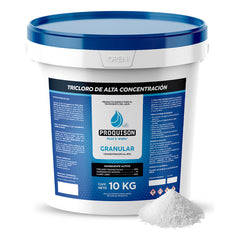 Cloro Granulado Para Alberca Proquison 10 Kg Tricloro 90% Piscina Blanco
