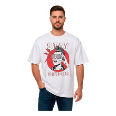 Playera Oversized Hombre Algodón Premium 240g Stay Grypho
