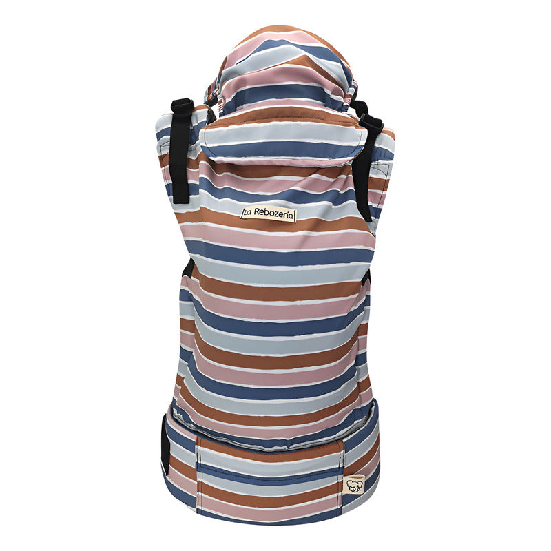 Portabebé Ergonómico La Rebozería Nukú Dryfit Bebé Cordones Rosa