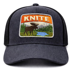 Gorra Knite Alcedos Basic Trucker Alce Outdoor Ajustable Gris Un Lisa