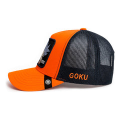 Gorra Goku Snapback Ajustable Dragon Ball Azul Naranja Naranja Un