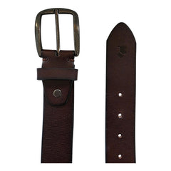 Cinturón Lungo Ferrioni Casual Hombre Piel Café 37mm Vaquero