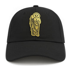 Gorra Knite San Juditas Negra Gabardina Visera Hombre Negro Único