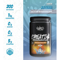 Creatina Monohidratada Madness 1kg Polvo Suplemento Musculo
