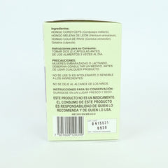 Hongos Cordyceps Melena De Leon Cola Pavo 120 Cap Boticaté