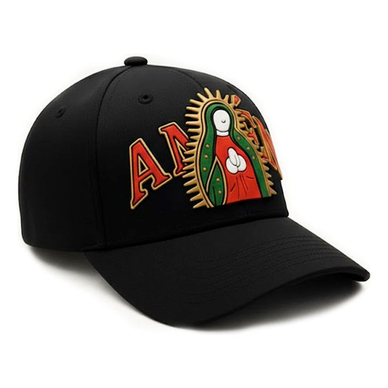 Gorra Virgen Amen estilo urbano ajustable Knite negra-Unitalla