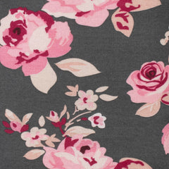 Pañalero Gerber Rosa Gris Flores Body Bebé Algodón Mameluco