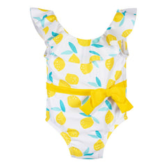 Traje De Baño Gerber Blanco Upf 50+ Cómodo 1 Pieza Niña