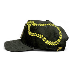 Gorra Vago Style San Judas Diamond Negra Cadena Dorada Negro Un