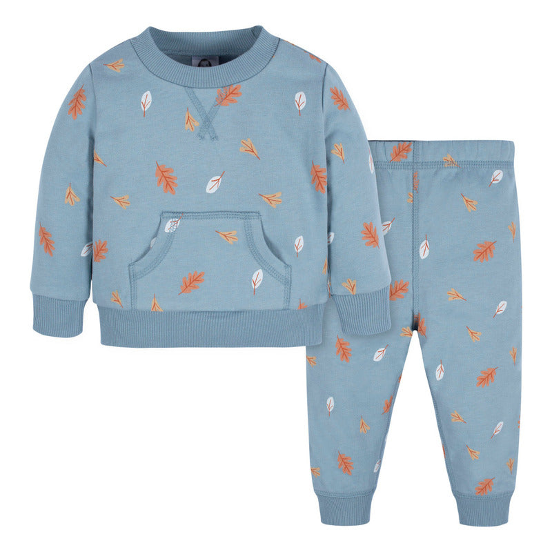 Conjunto Gerber Para Niño Sudadera Y Pantalón Azul