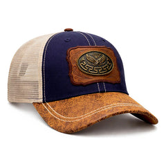 Gorra Trucker Vaquera Águila Herraje Metálico Rancho