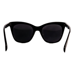 Lentes De Sol Emmet Cat Eye Negros Protección Uv400 Acetato Unisex Negro
