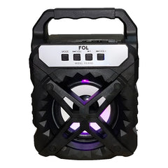 Bocina Bluetooth Portatil Fol 3 Pulgadas Fm Usb Negro