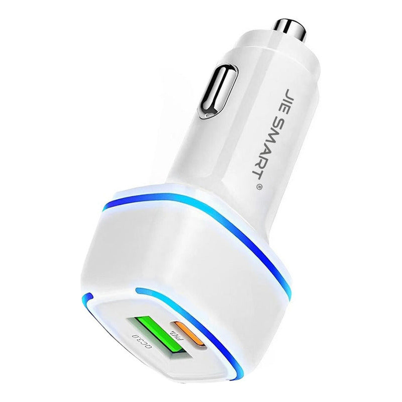 Turbo Power Para Auto Jie Smart Usb Qc 3.0 Entrada C