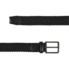 Cinturon Hickok Trenzado Stretch Nero Flexible Hombre 37mm Negro 34-36