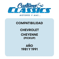 Cuartos Y Calaveras Compatibles Con Cheyenne 1981 - 1991