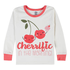 Pijama Gerber 4 Piezas Niña Algodón Blanco Rojo