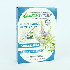 Sauzgatillo Natural Orgánico 60 Cápsulas 450 Mg Boticaté Sabor Sin Sabor
