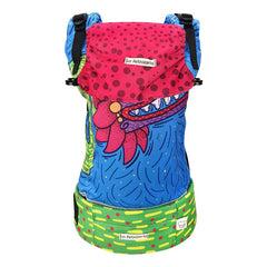 Portabebé Ergonómico La Rebozería Nukú Dryfit Bebé Aq Color Azul