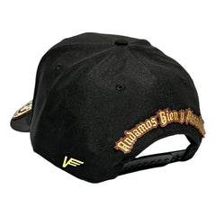 Vago Style 1% Gorra Artesanal Negra Ajustable Visera Curva Negro Único