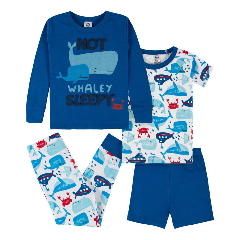 Set Pijama Gerber Azul Ballena Conjunto Bebe