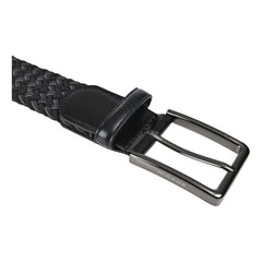 Hickok Cinturón Trenzado Stretch Onyx Para Hombre Negro 37mm