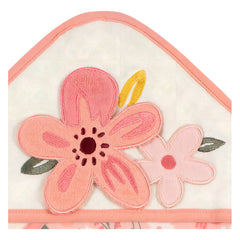 Set 4 Toallas Bebé Gerber Capucha Y Paños 80% Algodón Rosa