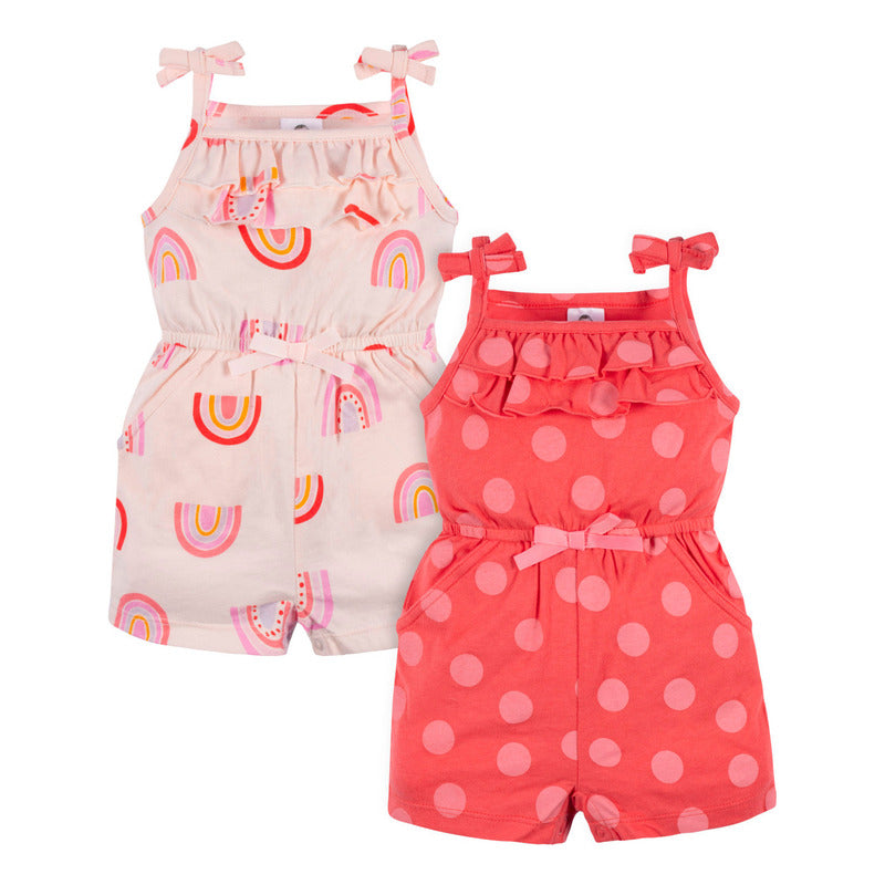 Romper Gerber Set 2 Piezas Algodón Ropa Bebé Verano