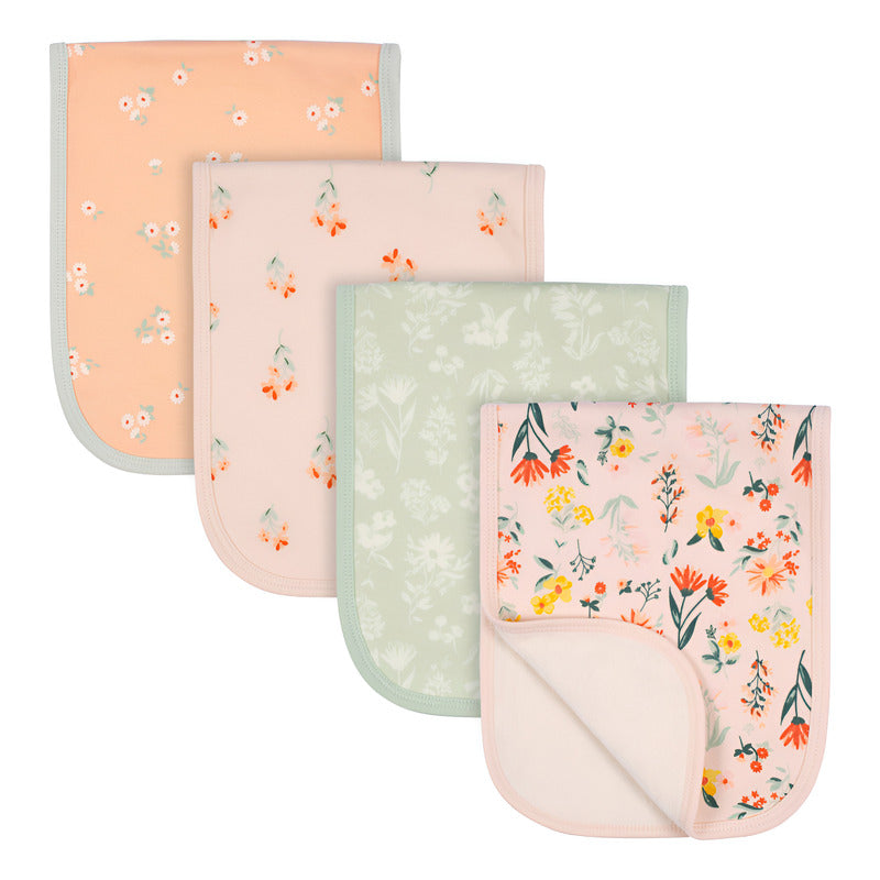 Repetidor Gerber 4 Piezas Baberos Naranja Suaves Para Bebé Talla Osz