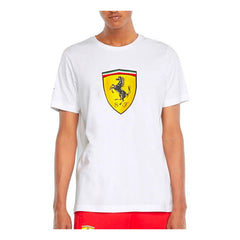 Playera Ferrari Puma Cavallino Rampante Algodón Hombre F2 Blanco G