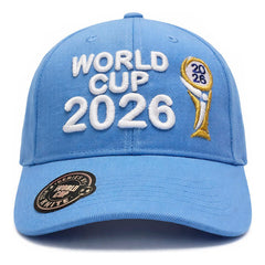 Gorra Fútbol Ajustable Argentina Celeste Copa 2026 Campeón Azul Un