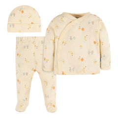 Conjunto Gerber Essentials Bebé 3 Pzs Algodón Blanco Cómodo