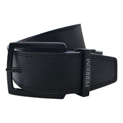 Cinturón Ferrioni Reversible Hombre Piel Negro Café 40mm