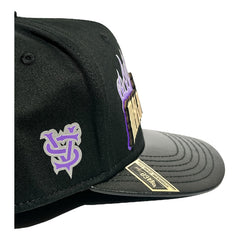 Vago Style Mala Influencia Gorra Artesanal Ngra Visera Curva Negro Único