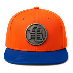 Gorra Goku Emblema Kanji Bordado Naranja Negro Dragon Ball