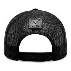 Gorra Trucker Livestock Gold Ranch Toro Stampede Negra Negro Un Liso