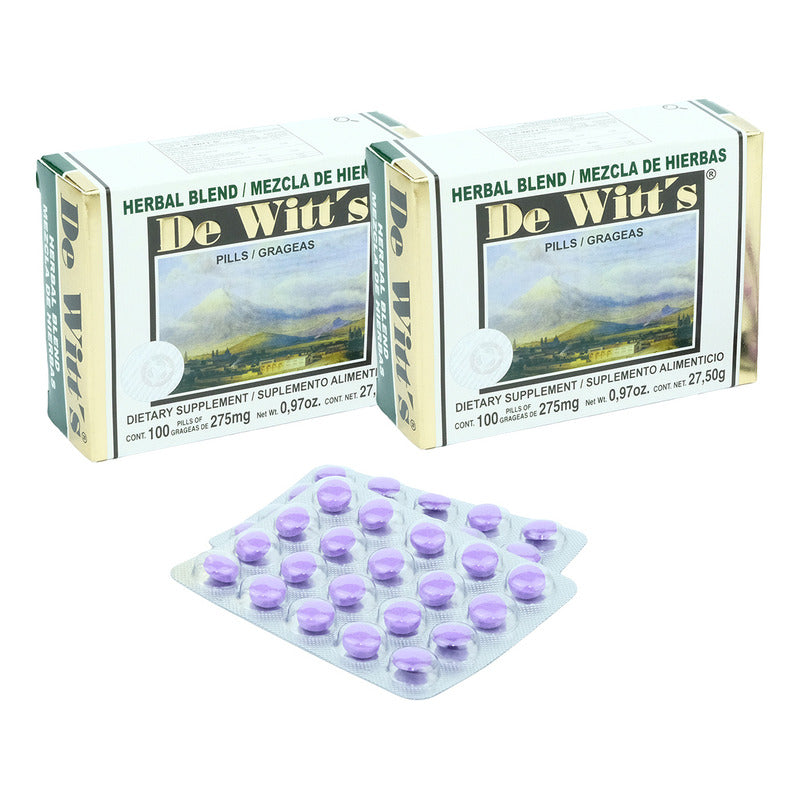 Enebro Buchú De Witt´s Bienestar Urinario 100 Grageas Sabor Sin Sabor