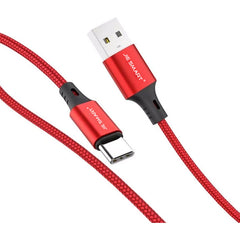 Cable De Datos Jie Smart 3a 1.8m Qc 3.0 Blanco Negro Rojo