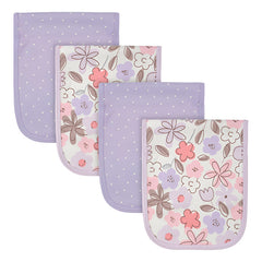 Repetidor Gerber 4 Piezas Morado Babero Bebé Suave Lila Osz