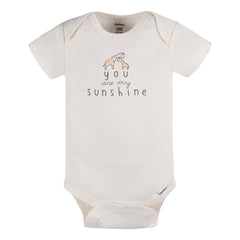 Pañalero Gerber 3 Piezas Blanco Naranja Body Bebé Conjunto