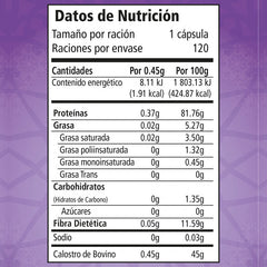 Calostro Factor De Transferencia Boticaté 120 Boticaté Sin Sabor