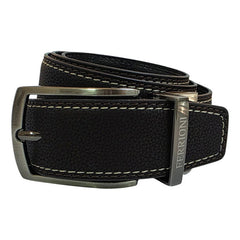 Cinturón Ferrioni Reversible Hombre Piel Negro Café 34mm