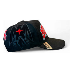 Vago No Limits Ufc Gorra Visera Curva Gamuza Negra Con Rojo Negro/rojo Un