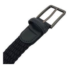 Cinturón Ferrioni Kids Textil Stretch Trenzado Marino 29mm