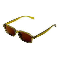 Lentes De Sol Baroc Malibu Ámbar UV400 Rectangulares Moda