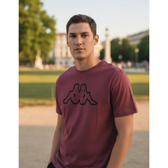Playera Kappa Casual Rojo Escarlata Hombre Manga Corta