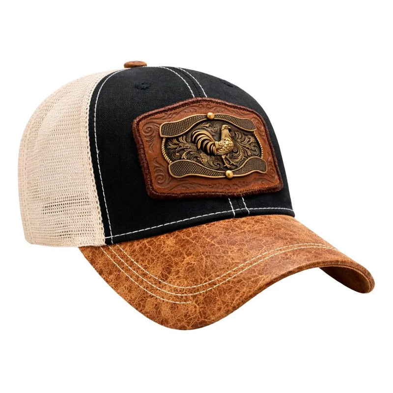 Gorra Trucker Vaquera Original Gallo Knite Hombre Herraje
