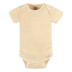 Pañalero Gerber Set 3 Piezas Amarillo Blanco Verde Body Bebé Color Amarillo / Blanco / Verde Talla 6-9m 6-9 M Estampado